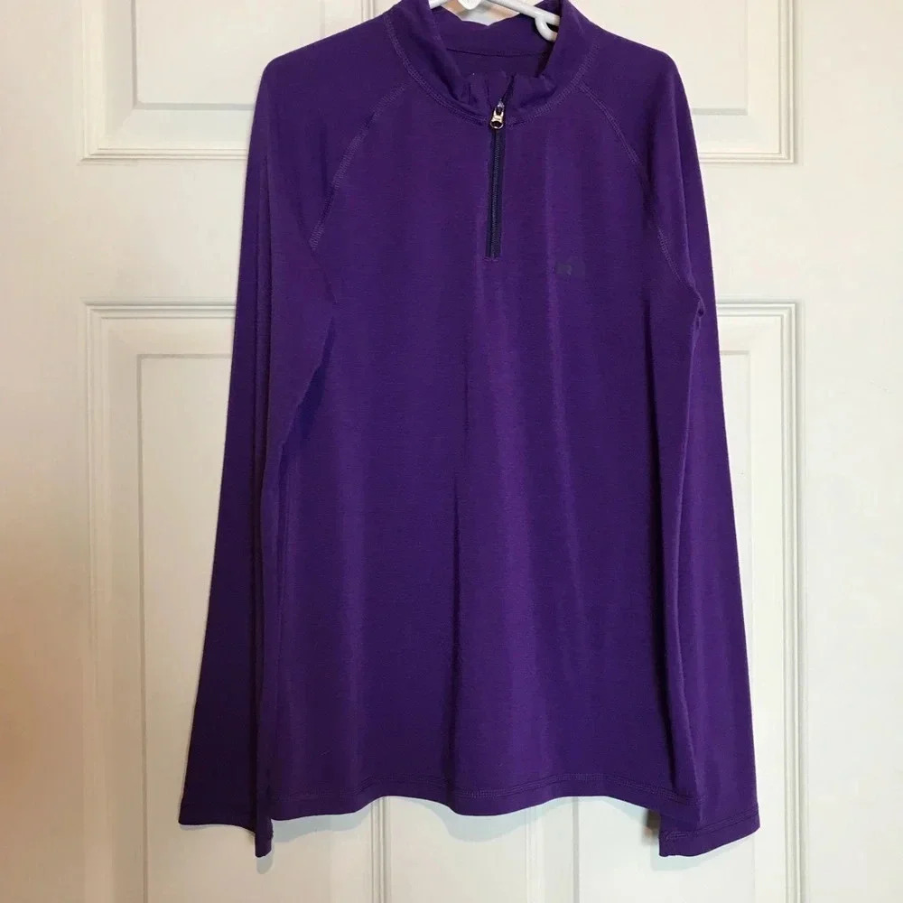 REI Kids Medium Purple Lightweight Jacket Quarter Zip Size 10/12 GUC